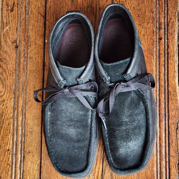 Clarks Originals Suede Shoes Wallabee Gore-Tex Black SZ 10.5 M EUC 261614347095 main image 7